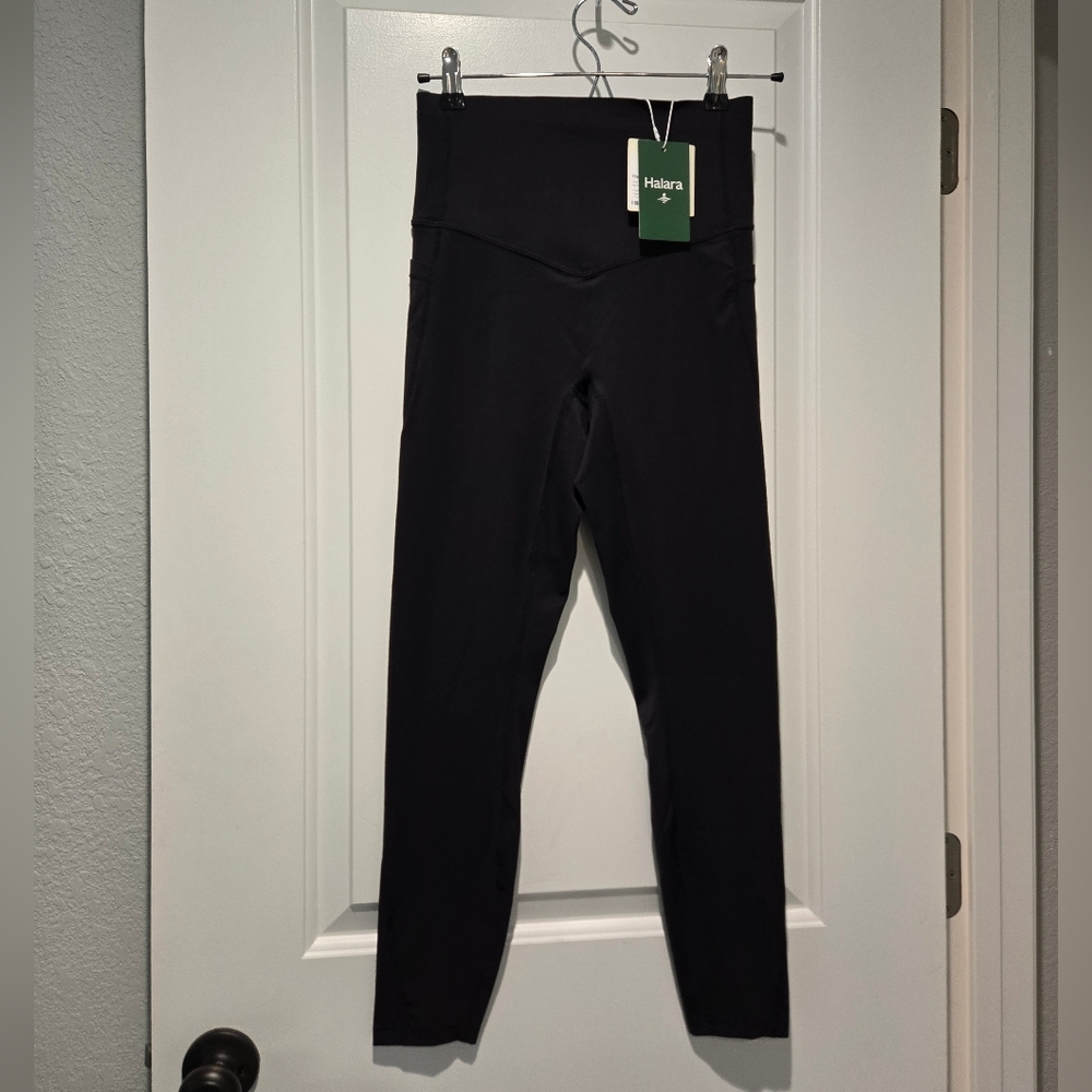 NWT- Halara Black UltraSculpt High-Waisted 7/8 Pocket Legging Women's Size Small - Picture 4 of 13